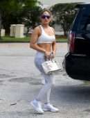 Jennifer Lopez Booty Outside a Gym in Miami