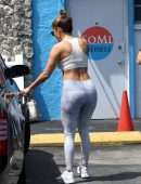 Jennifer Lopez Booty Outside a Gym in Miami