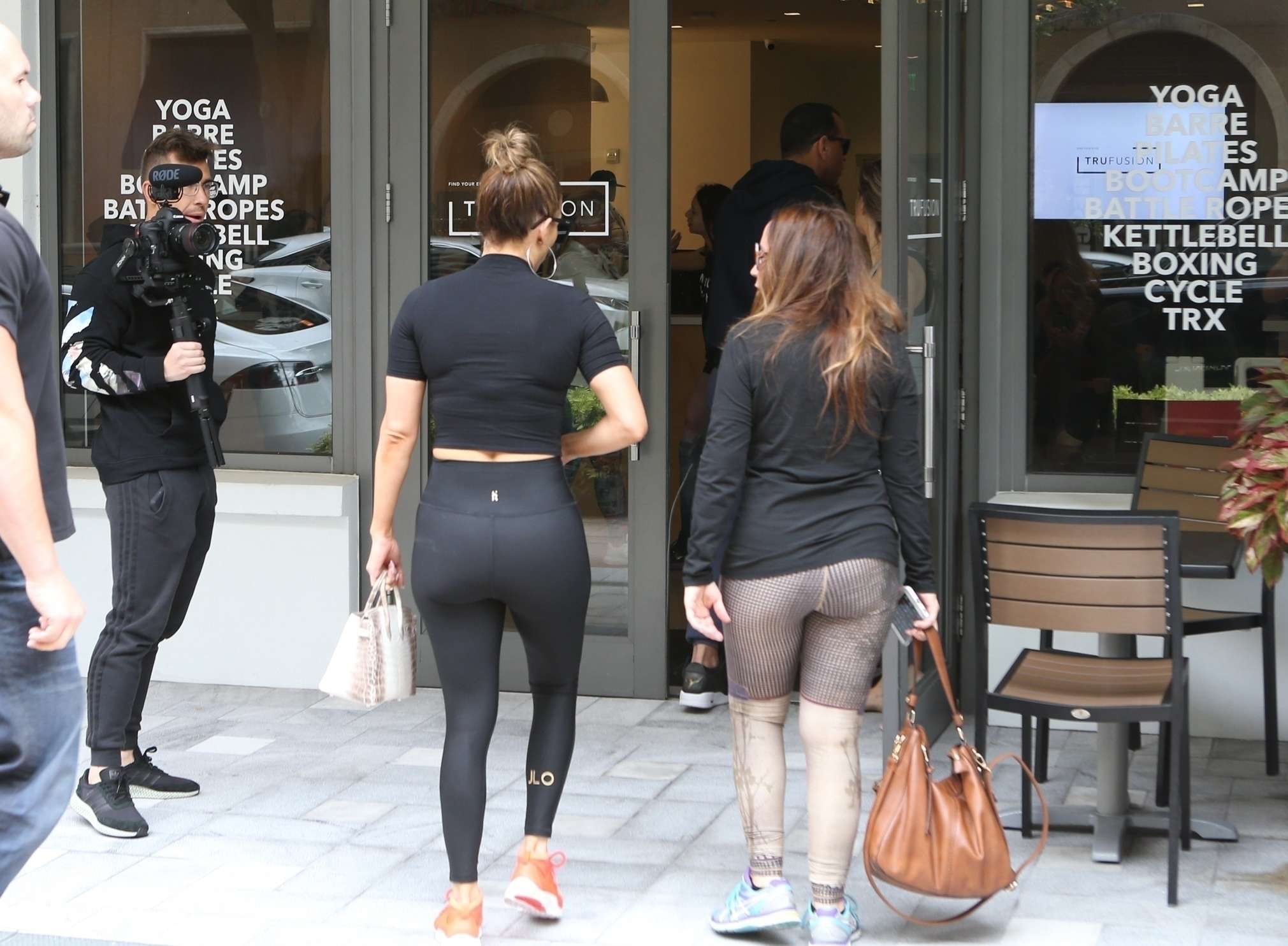 Jennifer Lopez and Alex Rodriguez take the Kids to a Yoga Class in Miami