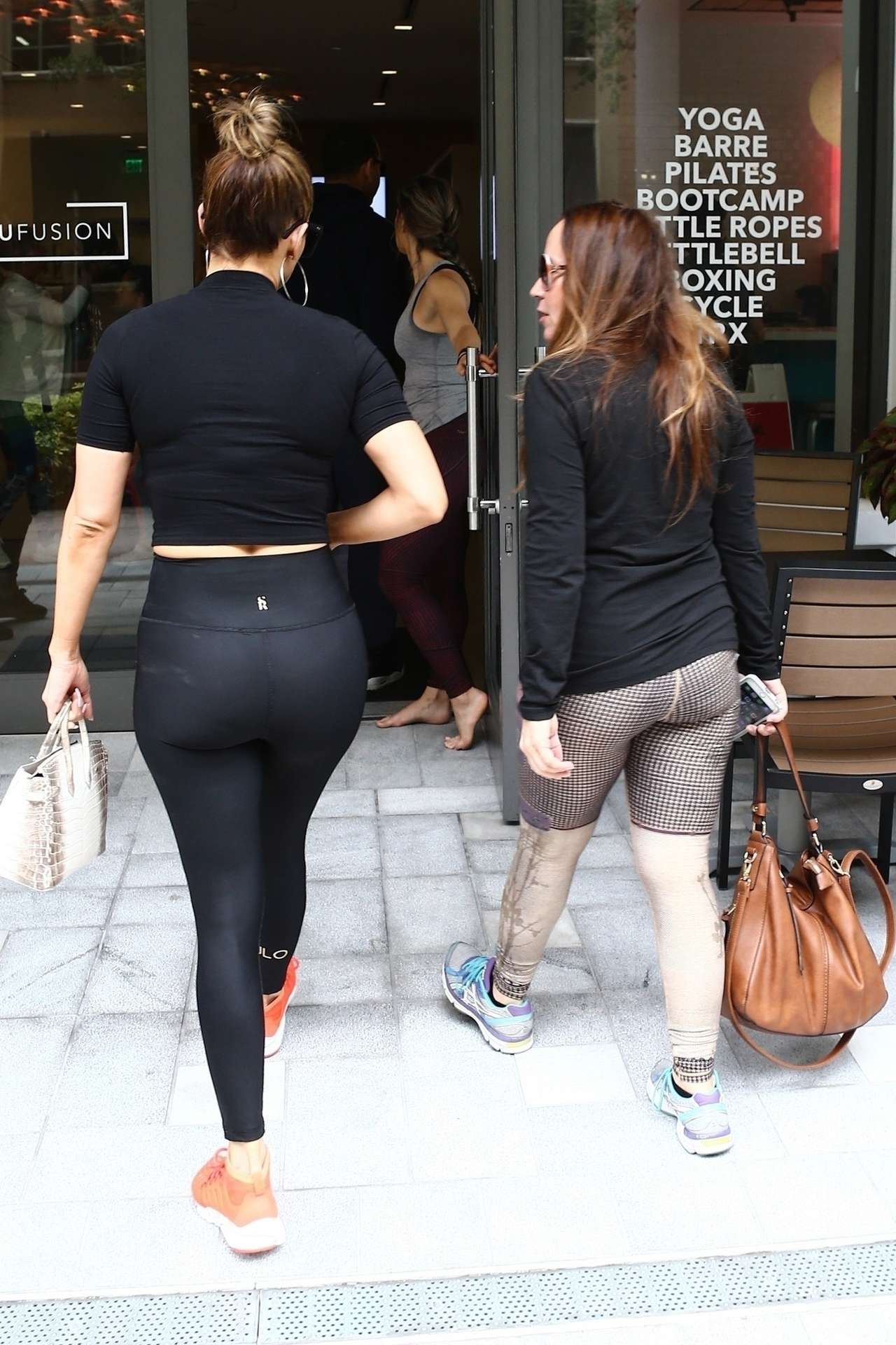 Jennifer Lopez and Alex Rodriguez take the Kids to a Yoga Class in Miami
