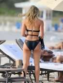 Jessica Ledon in Swimsuit on the Beach in Miami
