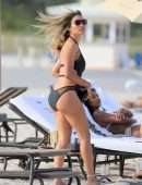 Jessica Ledon in Swimsuit on the Beach in Miami
