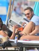 Jessica Ledon in Swimsuit on the Beach in Miami