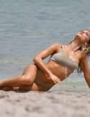 Joy Corrigan Lingerie Photoshoot on Miami Beach