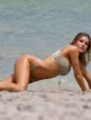 Joy Corrigan Lingerie Photoshoot on Miami Beach