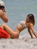 Joy Corrigan Lingerie Photoshoot on Miami Beach