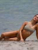 Joy Corrigan Lingerie Photoshoot on Miami Beach