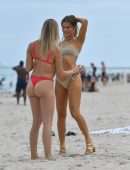 Joy Corrigan Lingerie Photoshoot on Miami Beach