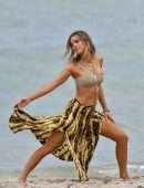 Joy Corrigan Lingerie Photoshoot on Miami Beach