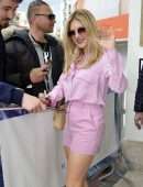 Katheryn Winnick Outside the Hotel Martinez in Cannes