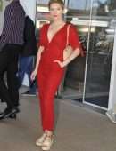 Katheryn Winnick Outside the Hotel Martinez in Cannes