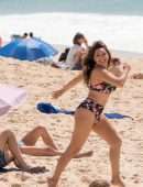 Kelly Brook in Bikini at Beach in Portugal