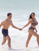 Kelly Brook in Bikini at Beach in Portugal