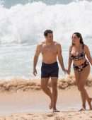 Kelly Brook in Bikini at Beach in Portugal