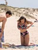 Kelly Brook in Bikini at Beach in Portugal