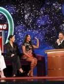 Kim Kardashian, Kourtney Kardashian, and Khloe Kardashian on “Jimmy Kimmel Live” in Las Vegas