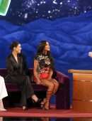 Kim Kardashian, Kourtney Kardashian, and Khloe Kardashian on “Jimmy Kimmel Live” in Las Vegas