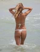 Kimberley Garner in Bikini on the Beach in Miami