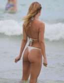Kimberley Garner in Bikini on the Beach in Miami