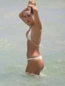 Kimberley Garner in Bikini on the Beach in Miami