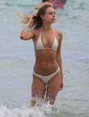 Kimberley Garner in Bikini on the Beach in Miami