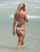 Kimberley Garner in Bikini on the Beach in Miami
