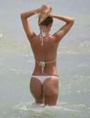 Kimberley Garner in Bikini on the Beach in Miami