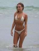 Kimberley Garner in Bikini on the Beach in Miami