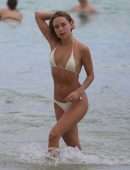Kimberley Garner in Bikini on the Beach in Miami