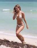 Kimberley Garner in Bikini on the Beach in Miami