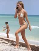 Kimberley Garner in Bikini on the Beach in Miami