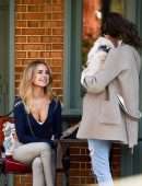 Kimberley Garner Booty in Tights at The Ivy Chelsea Garden in London