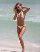 Kimberley Garner in Bikini on the Beach in Miami