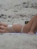 Kimberley Garner in Bikini on the Beach in Miami