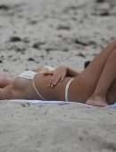 Kimberley Garner in Bikini on the Beach in Miami