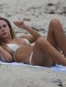 Kimberley Garner in Bikini on the Beach in Miami