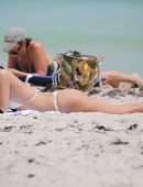 Kimberley Garner in Bikini on the Beach in Miami