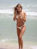 Kimberley Garner in Bikini on the Beach in Miami