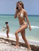 Kimberley Garner in Bikini on the Beach in Miami