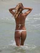 Kimberley Garner in Bikini on the Beach in Miami