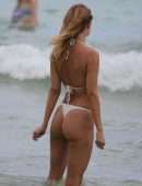 Kimberley Garner in Bikini on the Beach in Miami