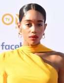 Laura Harrier at 50th NAACP Image Awards in Los Angeles