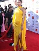 Laura Harrier at 50th NAACP Image Awards in Los Angeles