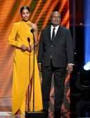 Laura Harrier at 50th NAACP Image Awards in Los Angeles