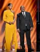 Laura Harrier at 50th NAACP Image Awards in Los Angeles