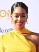 Laura Harrier at 50th NAACP Image Awards in Los Angeles