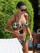 Lilly Becker in Bikini by a Pool in Miami