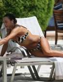 Lilly Becker in Bikini by a Pool in Miami