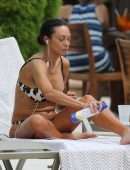 Lilly Becker in Bikini by a Pool in Miami