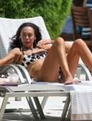 Lilly Becker in Bikini by a Pool in Miami